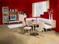 obývací pokoj-malba červená