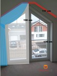 řešení dekorace francouzského okna