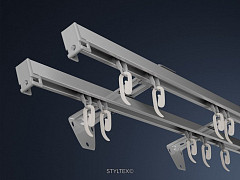 Wand-Gardinenschiene H7300: klare Linien als dezente Alternative zur Deckenschiene