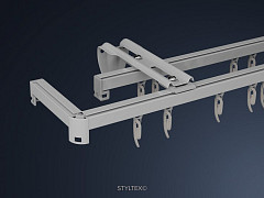 Wand-Gardinenschiene H7300: klare Linien als dezente Alternative zur Deckenschiene